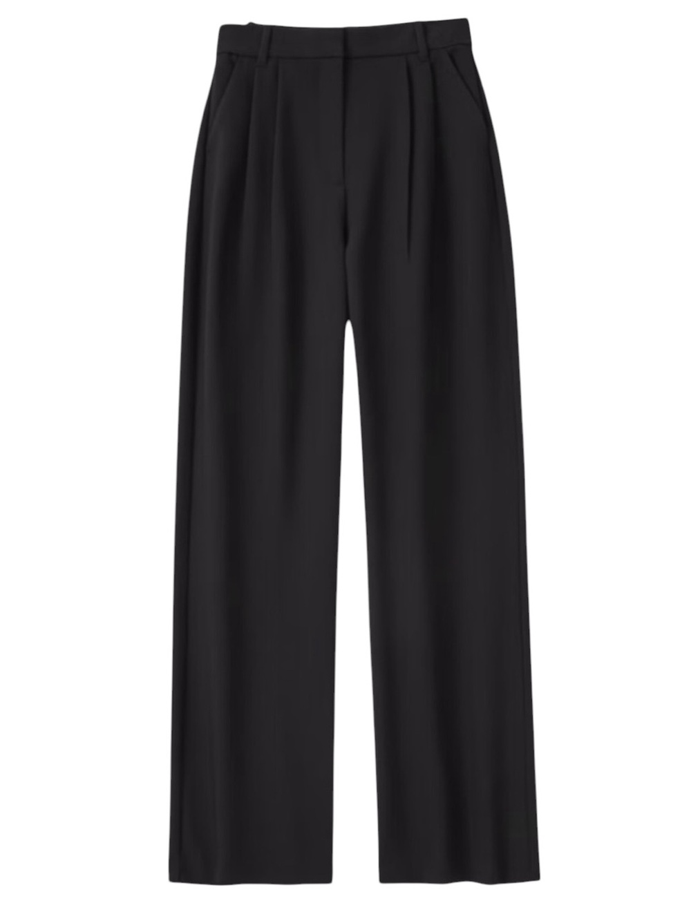 Abercrombie Long Length The A&F Sloane Tailored Pant Black Size 32/14L High Wide